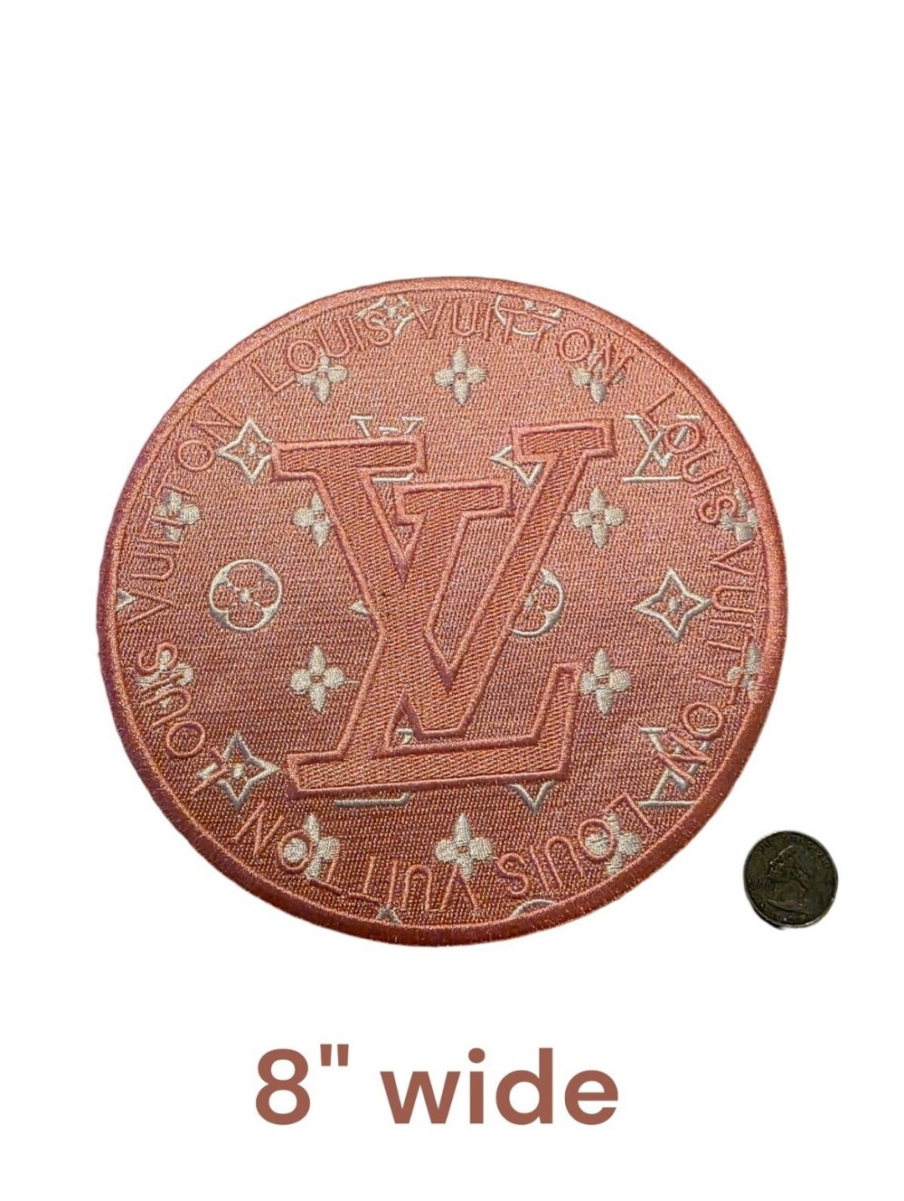 Large Luxury Fashion Iron on Patch 8"